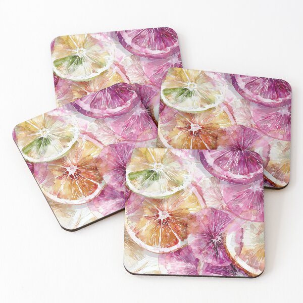 Item preview, Vibrant Citrus Watercolor Pattern – Fresh Fruit Slice Design designed and sold by Moss and Moon Studio.
