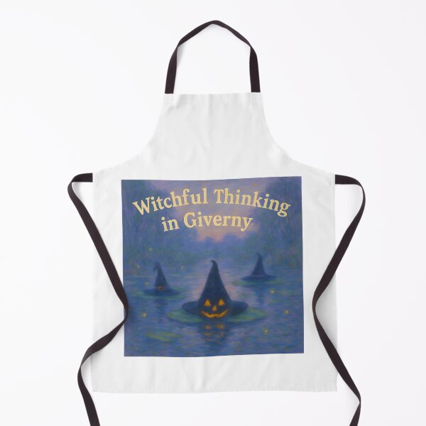 Item preview, Witchful Thinking in Giverny Witch Hat Art - Impressionist Spooky Aesthetic Design designed and sold by AnnDesignStudio.