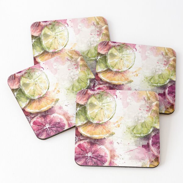 Item preview, Vibrant Citrus Watercolor Pattern – Fresh Fruit Slice Design designed and sold by Moss and Moon Studio.