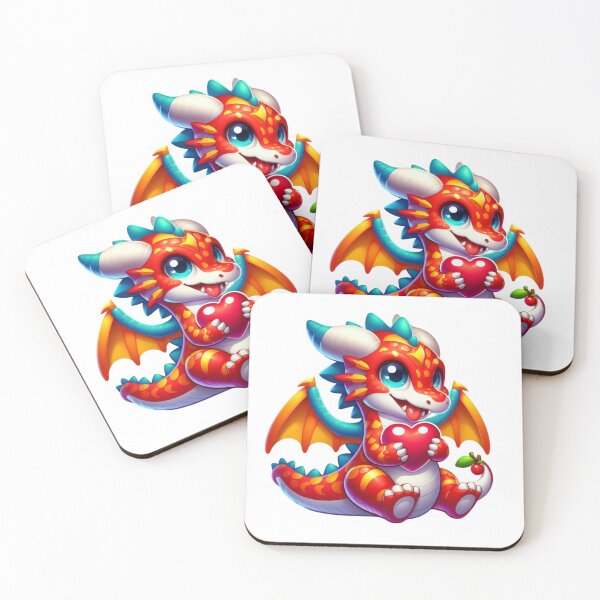 Item preview, Adorable dragón con un corazón designed and sold by JonysCreativeDesigns.