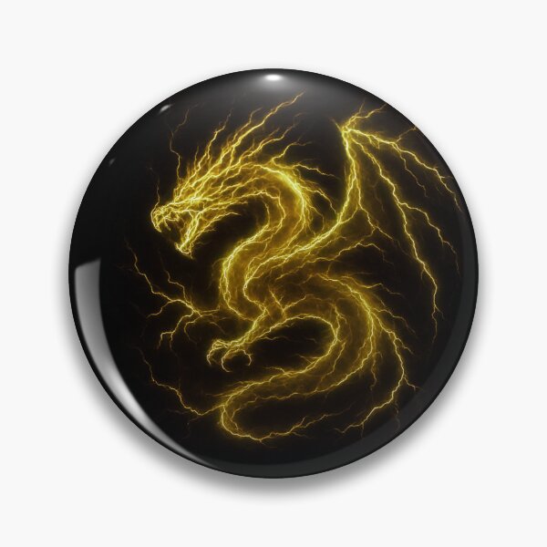 Item preview, Yellow Lightning Dragon designed and sold by Healio2.