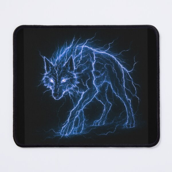 Item preview, Blue Lightning Wolf designed and sold by Healio2.