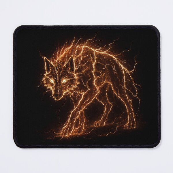 Item preview, Red Lightning Wolf designed and sold by Healio2.