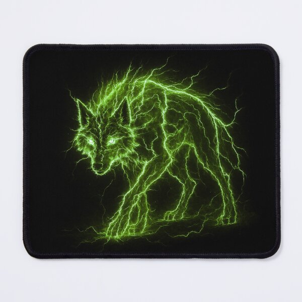 Item preview, Green Lightning Wolf designed and sold by Healio2.