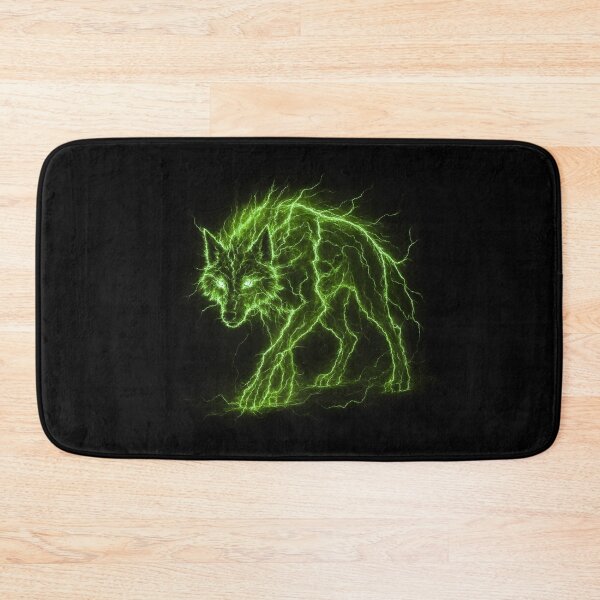 Item preview, Green Lightning Wolf designed and sold by Healio2.