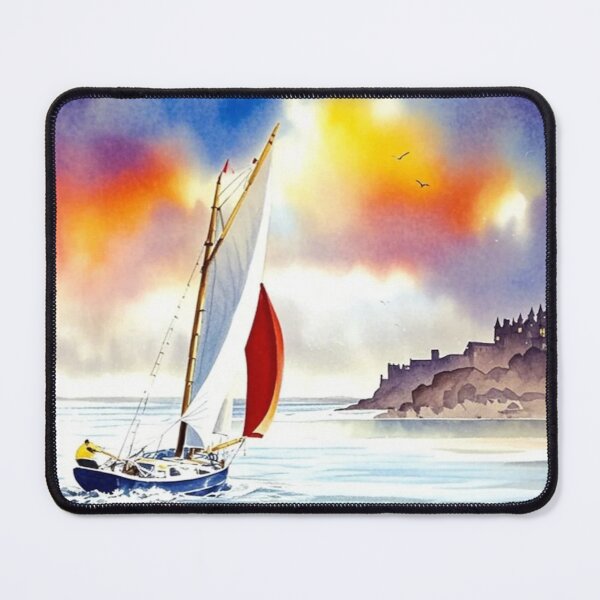 Item preview, A Stiff Breeze Dartmouth2(Watercolour + AI) designed and sold by artsmeow.