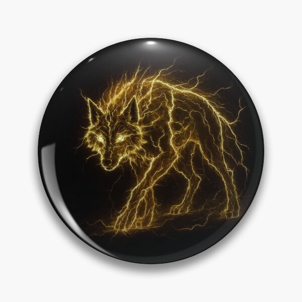 Item preview, Yellow Lightning Wolf designed and sold by Healio2.