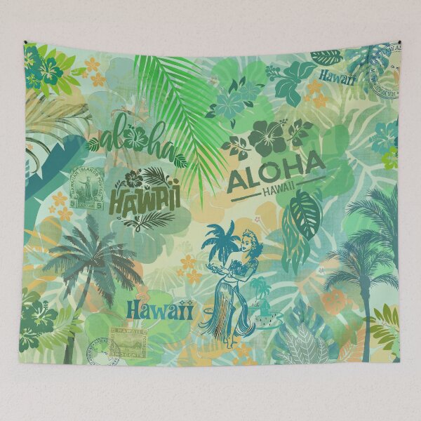 Item preview, Hawaiian Junk Journal Collage with Aloha designed and sold by J Marielle Designs.