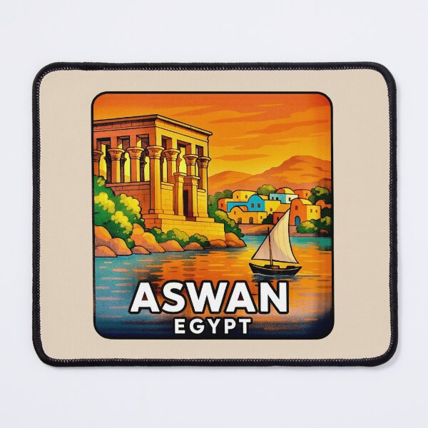 Item preview, Aswan, Egypt -- Philae Temple & Nile Felucca designed and sold by Myra365Art.