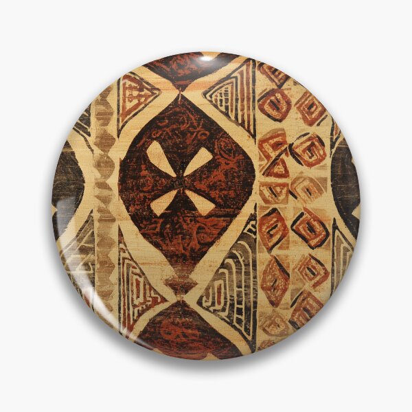 Artikelvorschau, Vintage Tribal Seamless Tile – Ethnisch Tapa inspiriertes geometrisches Muster entworfen und verkauft von Salote Faotusia.