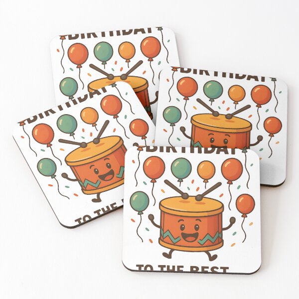 Item preview, Happy drum with balloons - HAPPY BIRTHDAY TO THE BEST DRUMMER designed and sold by MyPixelFun.