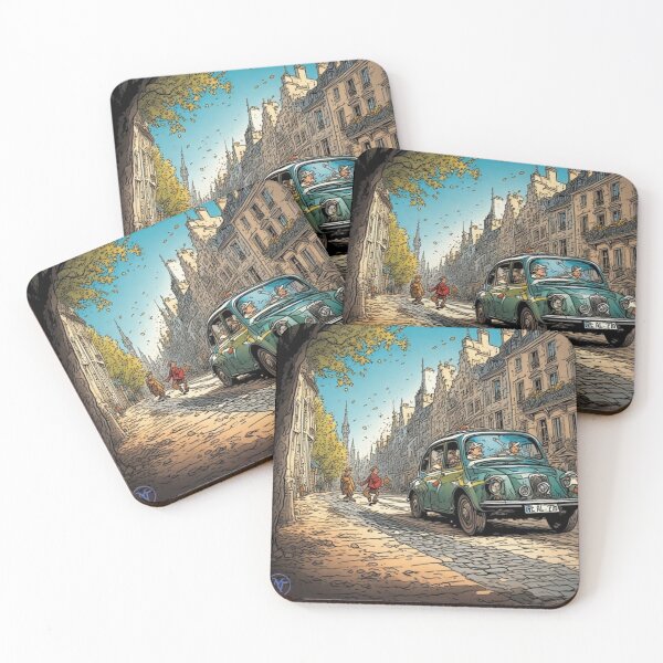 Item preview, "Golden Hour in the City – Vintage Taxi Drive" designed and sold by NegarTv Designs.