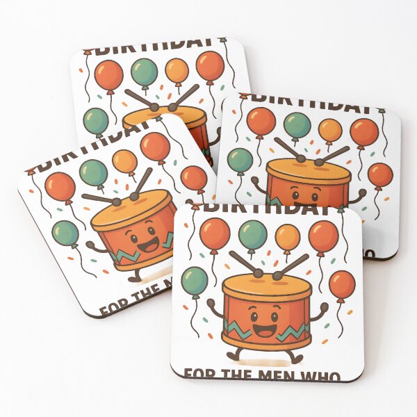 Item preview, Happy Drum - HAPPY BIRTHDAY FOR THE MEN WHO MAKES THE GROOVES designed and sold by MyPixelFun.