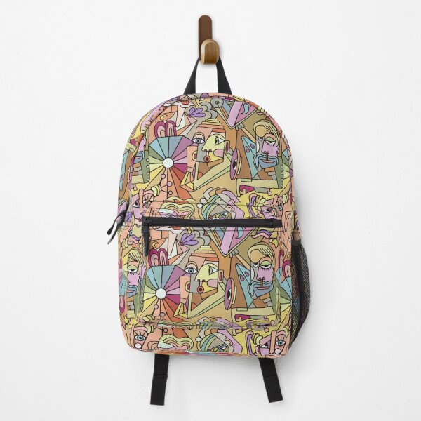 Item preview, Cubist Style People In Muted Rainbow Colors designed and sold by Unhinged Heather.