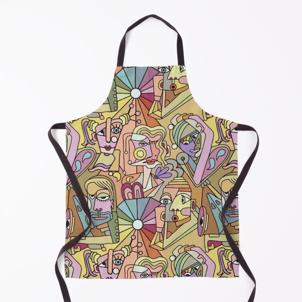 Item preview, Cubist Style People In Muted Rainbow Colors designed and sold by Unhinged Heather.
