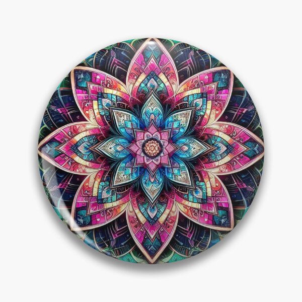 Item preview, Colorful geometric decorative mystic pattern  designed and sold by Dogandesighn.