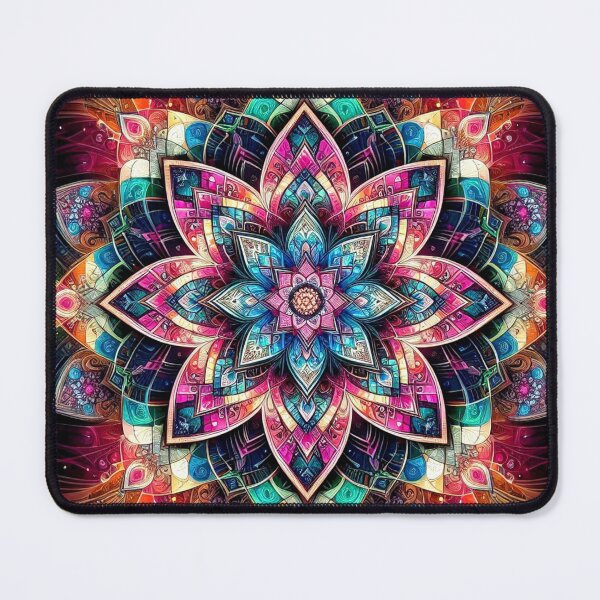 Item preview, Colorful geometric decorative mystic pattern  designed and sold by Dogandesighn.