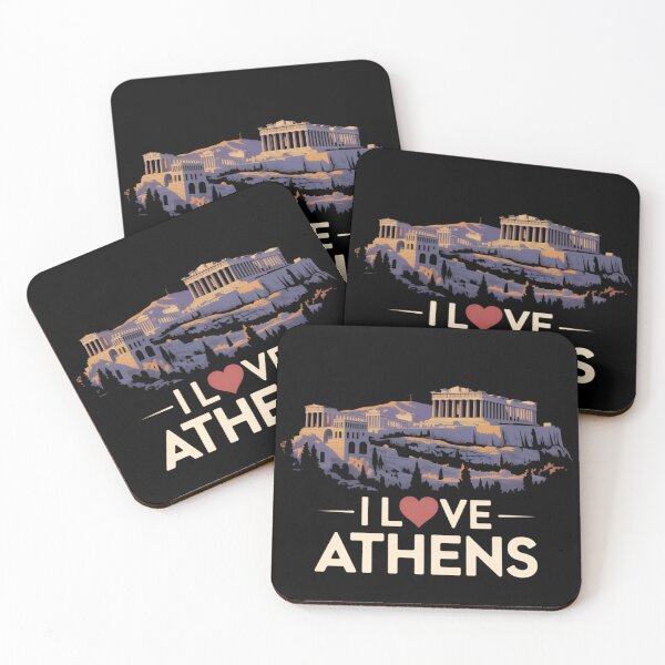 Item preview, I Love Athens Greece Acropolis Parthenon Souvenir Travel Gift designed and sold by robyclub.