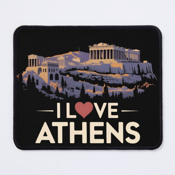 Item preview, I Love Athens Greece Acropolis Parthenon Souvenir Travel Gift designed and sold by robyclub.
