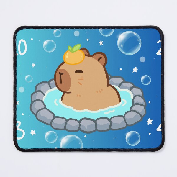 Item preview, Water Cute Capybara Clock designed and sold by MintNinja17.