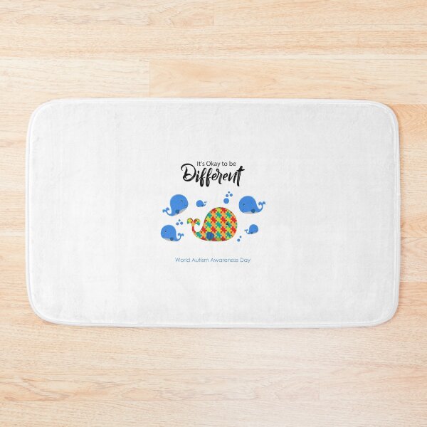 Item preview, T-shirt with an awareness message It is Okay to be different designed and sold by langebleu.