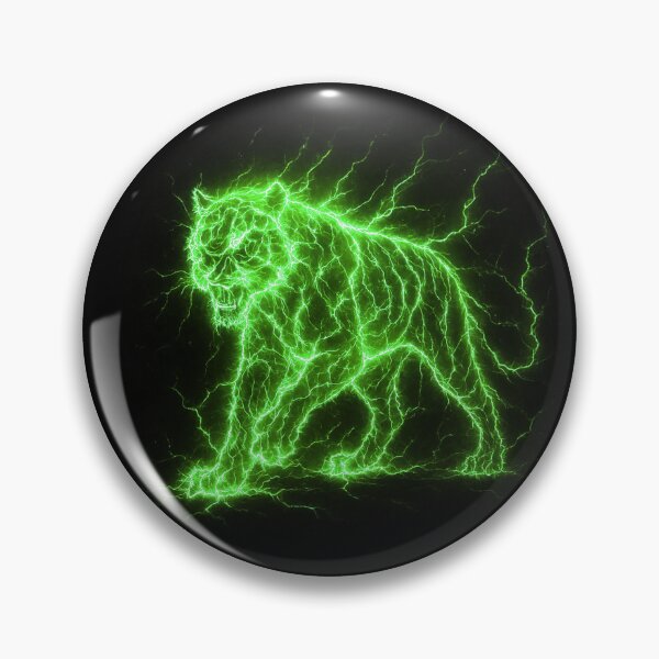 Item preview, Green Lightning Tiger designed and sold by Healio2.