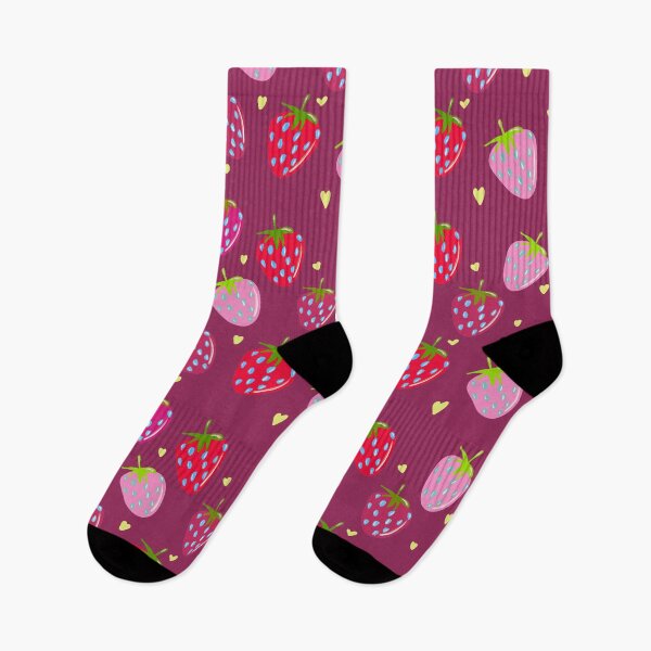 Item preview, Strawberry Hearts Seamless Pattern | Cute Strawberry Digital Paper | Fruit Clipart | Kawaii Summer Pink Background Printable Scrapbook Paper designed and sold by MayaPrintLab.