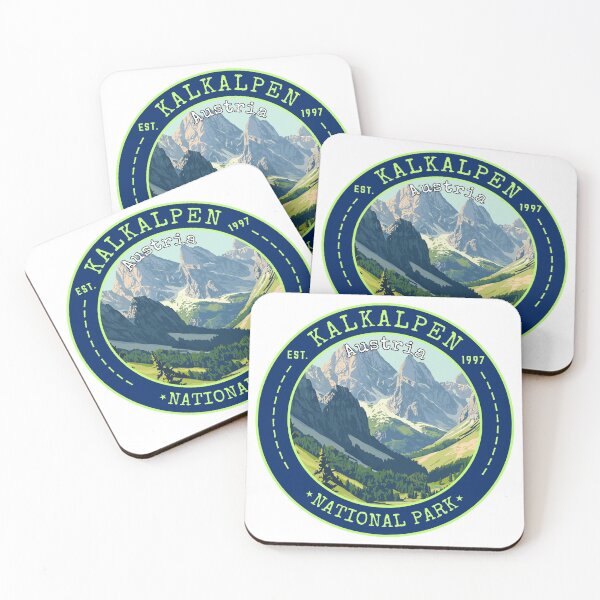 Item preview, Kalkalpen National Park in Upper Austria, Retro Travel Art Circle Emblem designed and sold by MaateoDesign.