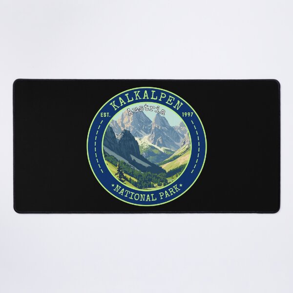 Item preview, Kalkalpen National Park in Upper Austria, Retro Travel Art Circle Emblem designed and sold by MaateoDesign.