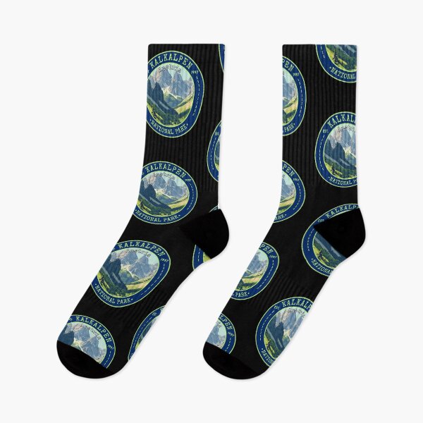 Item preview, Kalkalpen National Park in Upper Austria, Retro Travel Art Circle Emblem designed and sold by MaateoDesign.