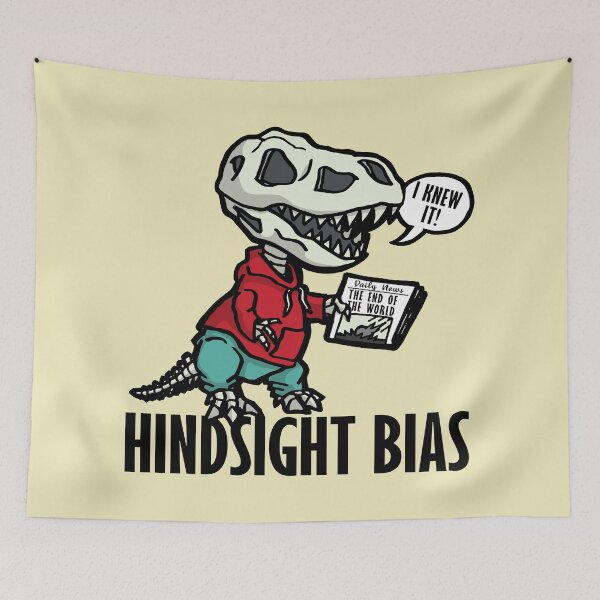 Item preview, Hindsight Bias Dinosaur T-Rex designed and sold by TKsuited.