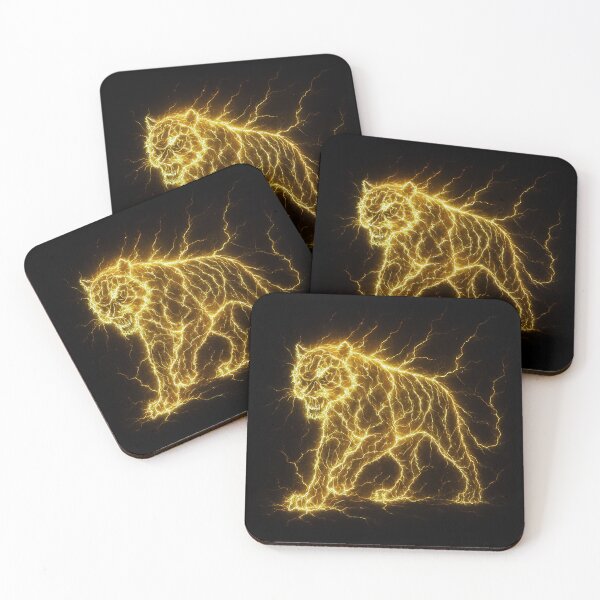 Item preview, Yellow Lightning Tiger designed and sold by Healio2.