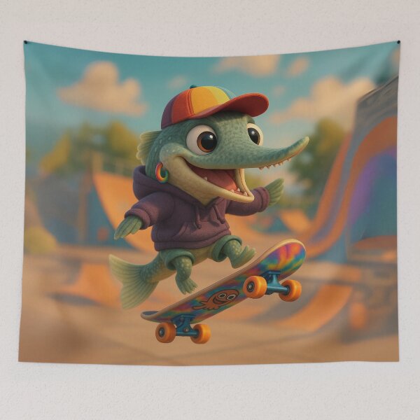 Item preview, Skater Alligator Gar Fish designed and sold by Sillytoe.