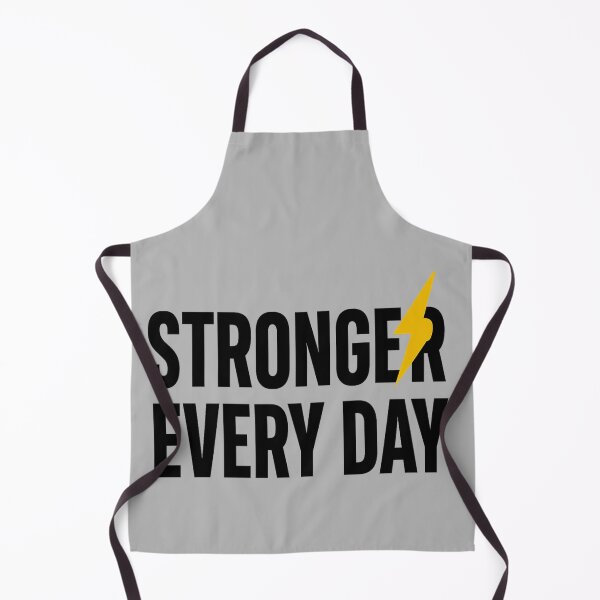 Item preview, Stronger Every Day – Bold Motivational Lightning Design ⚡ designed and sold by ArthUpscale.