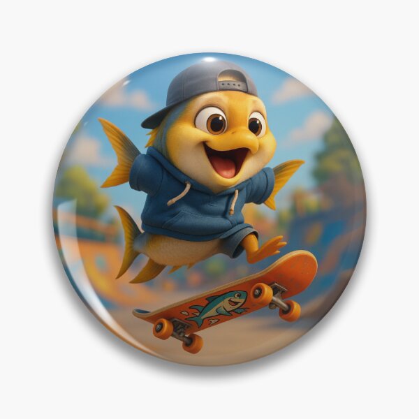 Item preview, Skater Amberjack Fish designed and sold by Sillytoe.