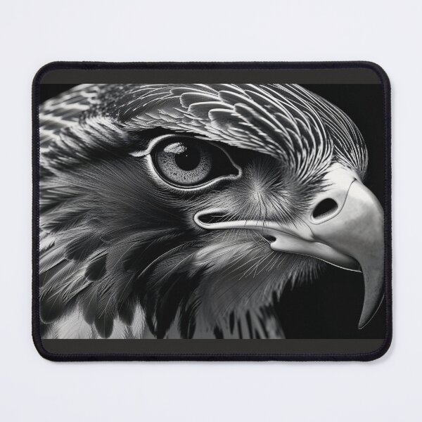 Item preview, Black and White Eagle Portrait Close Up designed and sold by sneidere9dace.