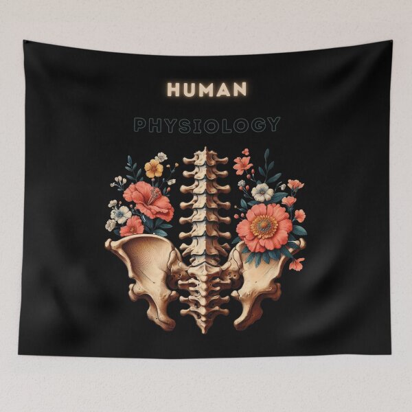 Item preview, Human Physiology – Spine and Pelvis Botanical Design designed and sold by WonderMix.