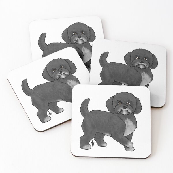 Item preview, Dog - Havapoo - Black and White designed and sold by Jennifer Stolzer.