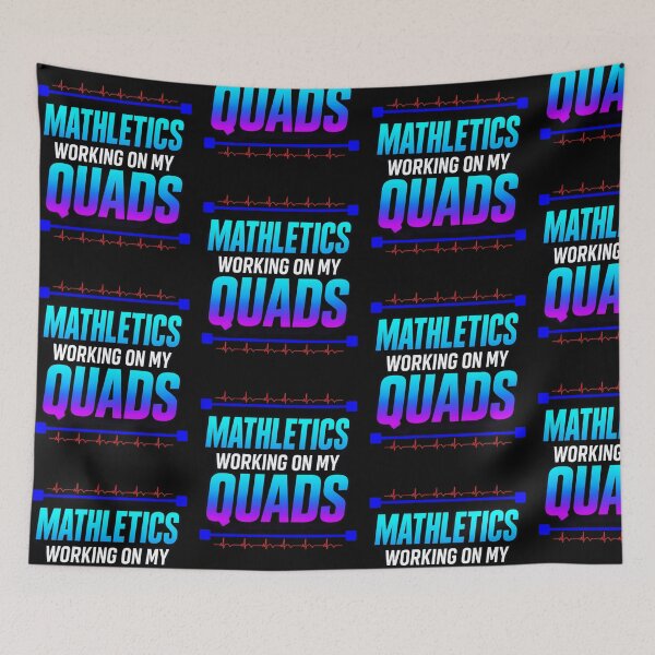 Item preview, Mathletics – Working On My Quads | Algebra, Math Teacher & Math Humor Design designed and sold by Lunaria Arts.