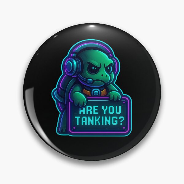 Item preview, Neon Gamer Turtle - Are You Tanking? designed and sold by Derpy Lab .