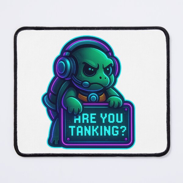Item preview, Neon Gamer Turtle - Are You Tanking? designed and sold by Derpy Lab .