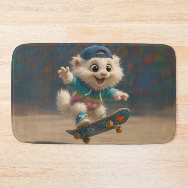 Item preview, Skater Angora Ferret designed and sold by Sillytoe.