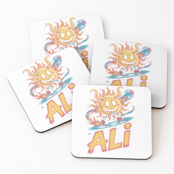 Item preview, Cool Sun Cartoon Skateboarding with ALI designed and sold by BubbleHG.