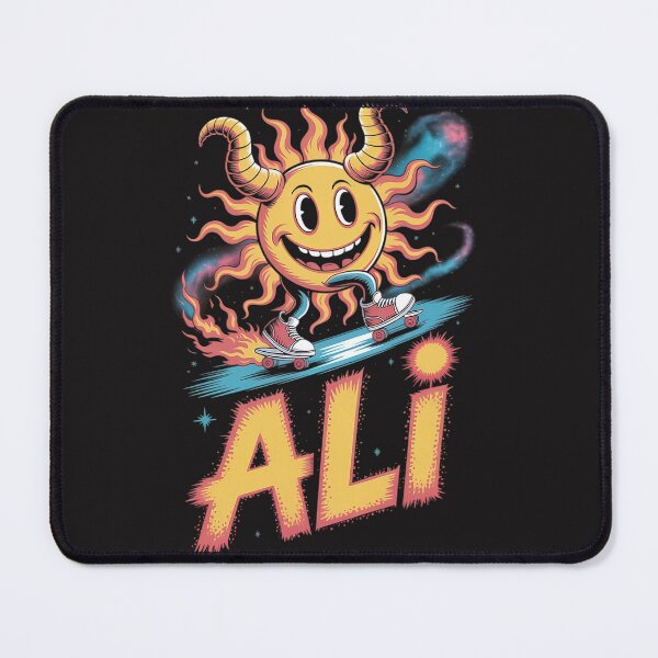 Item preview, Cool Sun Cartoon Skateboarding with ALI designed and sold by BubbleHG.