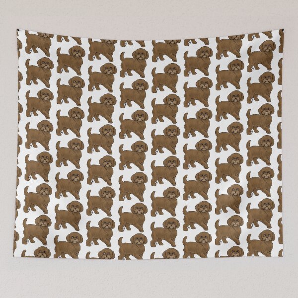 Item preview, Dog - Havapoo - Chocolate designed and sold by Jennifer Stolzer.