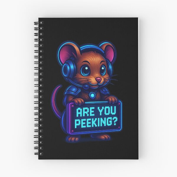 Item preview, Neon Gamer Mouse - Are You Peeking? designed and sold by Derpy Lab .