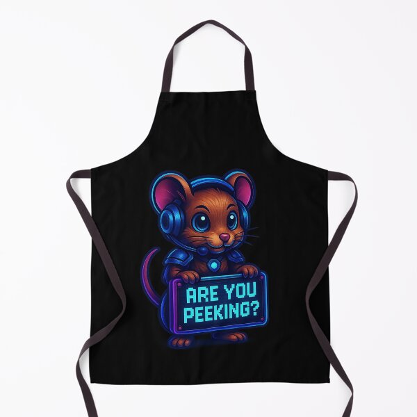 Item preview, Neon Gamer Mouse - Are You Peeking? designed and sold by Derpy Lab .