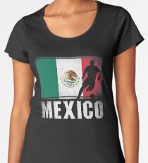 Mexico Flag Soccer Women's Premium T-Shirt