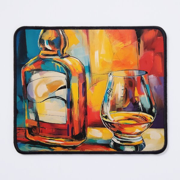 Item preview, Celebrate Whiskey in Color - A Vibrant Abstract Fusion of Warmth Energy and Contemporary Flair designed and sold by OlfactoART Studio.