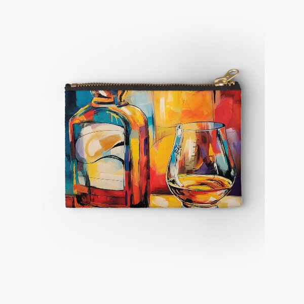Item preview, Celebrate Whiskey in Color - A Vibrant Abstract Fusion of Warmth Energy and Contemporary Flair designed and sold by OlfactoART Studio.